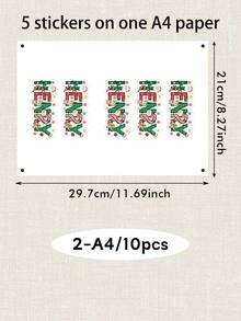Custom Christmas Name Stickers, Personalized Holiday Letter Decals, Customized Gift Wrap Labels, Customizable Name Stickers For Presents, Christmas Party Decor, Xmas Label Sticke, Holiday Envelope Seals, Holiday Gift Tags 2026,Christmas Gift Stickers - Style B - View 14