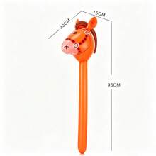 Soft PVC Inflatable Toy Role Play Durable Cartoon Pony Stick Outdoor Game Prop Activity Birthday Party Costume Photo Handheld Inflatable Stick - Multicolor - View 9