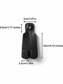 4pcs/2pcs/1pc Car Seat Storage Hooks, Universal Fit, Fashionable Minimalist Double-Fold Design, Sturdy And Durable, Easy Installation, Universal Headrest Hanging Bag, Clothes Hook, Popular Car Accessory, Multi-Functional Car Storage Hook, Father's Day Gift - Multicolor - View 8