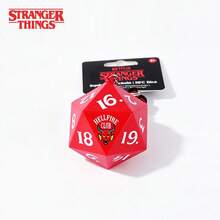 Netflix Stranger Things Official Hellfire Club D20 Dice Keychain, Accessory For Backpack Jacket, Halloween Christmas Gift Teens Adults 1PC - Red - View 9