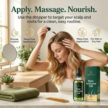 Minyak Pengaktif Rambut 60ml/2 Fl.Oz Minyak Esensial Perawatan Rambut Lembut, Formula Lembut Melembapkan Rambut Kasar, Merawat Akar Rambut, Minyak Perawatan Lembut dan Melembapkan - Multi Aroma - View 1