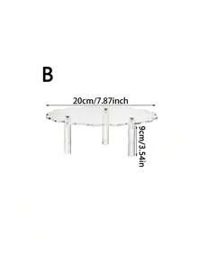 Clear Acrylic Cupcake Stand Transparent Dessert Display Rack For Wedding Party Gathering Table Decor - Clear - View 12