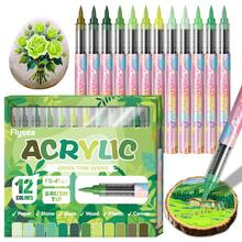 12/96 Colors Acrylic Marker Set, Quick-Drying And Fade-Resistant, Suitable For Painting, Illustration, Craft, Coloring Books, DIY Projects, Suitable For Students And Adults, Also Great Gift For Easter, Thanksgiving, Halloween And Christmas - Sets - View 6