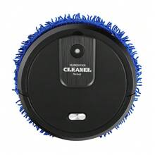 Robot Mop With Self-Emptying Base, 60min Cleaning, 360° Full-Surround Wipe Smart Robot Vacuum Cleaner Sweeping Mopping Smart Mop With Humidifying Function, Wet And Dry Available (White) - Black - View 5