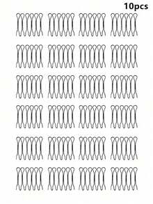 10/6/4/2pcs Seamless Minimalist Hair Clips, Invisible Hair Buckles For High Crown, Princess Style Comb For Bangs And Loose Hair, Fluffy Hair Comb Hair Clips, Suitable For Daily Commute, Work, Date, Party - Multicolor - View 12