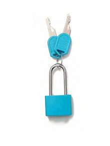 Metal Small Padlock With 2 Keys, Small Combination Lock, No Assembly Required, Waterproof, Luggage Lock With Keys, Small Luggage Padlock, Metal Key Padlock, Suitable For Luggage, Pencil Case, Backpack, Travel Accessories, School Locker, Sports Locker, Fence, Toolbox, Suitable For Graduation, Back To School, Teacher's Day Gift - Multicolor - View 11