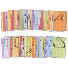 23pcs Symmetrical Pattern Grid Sheets, Reusable, 20pcs Double-Sided Grid Paper, Assorted Patterns, Symmetrical Grid Erasable Drawing Set, Cute Cartoon Grid Sheets, Suitable For Pen Control Practice, Home And School Use, Back To School - A - View 2