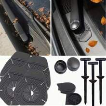 20pcs Cable Ties + 6pcs Wiper Blade Protection Clips, Wiper Blade Protection Bracket, Wiper Blade Arm Protective Sleeve And Wiper Arm Nut Cover, Universal Windshield Wiper Arm Hole Protective Cover For Cars, Trucks And SUVs, Wiper Arm Nut Cover, Car Wiper Arm Hole Protective Pad - Windshield Protector With Blade Debris Removal Design, Suitable For Various Car Models, Car Protector, Universal Cable Ties And Button Zipper Straps - Cable Tie + Dust Cover - View 2