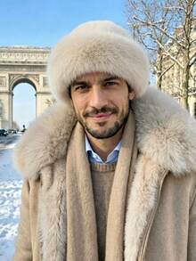 1pc Men's Thick Fluffy Furry Winter Bucket Hat,Warm Ear Protection,Plush Snow Hat For Outdoor Travel Streetwear,Cold‑Weather For Daily Casual Party ﻿ - Multicolor - View 3