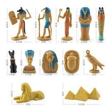 Children's Egyptian History Sculpture Model, Learn Egyptian Cultural Heritage, Suitable For Interactive Egyptian History Learning Between Parents And Children - Multicolor - View 2