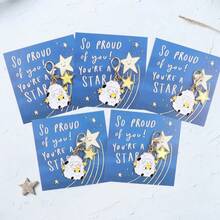 3pcs/5pcs Star Sheep Keychain With "So Proud Of You" Greeting Card, Perfect As New Year Gift For Friends, Family, Classmates, Colleagues, Birthday, Party, Holiday Small Pendant - Multicolor - View 8