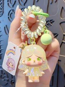 1pc Mini Cute Crown Princess Creative Cartoon Keychain Backpack Pendant - Multicolor - View 6