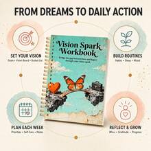 My Vision & Growth Journal For Goal Planning - Personal Growth Workbook For Life Balance, Weekly Reset And Procrastination Control, Journal - For Office Professionals And Busy Entrepreneurs - A5 - View 5