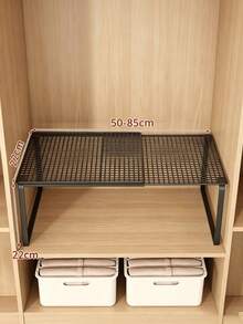 Expandable Under Sink Storage Rack | Kitchen, Cabinet, Closet And Shoe Multi-Function Storage Shelf | Adjustable Countertop And Closet Organizer - Multicolor - View 10