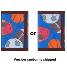 Teenager Wallet, Boys & Girls Personalized Card Holder, Sports Ball Style Wallet, Wear-Resistant & Dirt-Resistant, Convenient Carrying With Hook Design (Random Pattern Version) - Multicolor - View 7