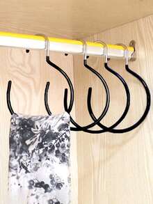 1pc Women's Belt Organizers Storage Hooks,Closet Organizer Rack,Belt Storage Containers,Freestanding Coat Rack,Standalone Hat Racks,Scarf Rack,Large-Circle Tie Holder,Belt Organizer,Accessory Storage Rac,Essential For College Dorms And Apartments - Multicolor - View 6
