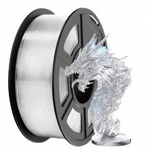 PETG Filament 1.75mm 1KG, 3D Printer Filament PETG Transparent, Strong Toughness, 1KG(330M) Filament High Precision, Dimensional Accuracy ±0.02mm, Transparent - View 2