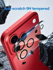 4pcs 17 Pro Max Rear Camera Tempered Glass Protector, Fashionable Phone Accessory, Premium Glass Material, Protects Phone From Damage, Compatible With IPhone 18/17/16/15/13/12/11 Series, Essential Gift For Holidays And Social Occasions, Can Be Used With Phone Case - Clear - View 3