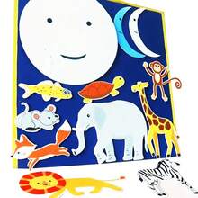 hoojojo 14Pcs Felt Storytelling Set, A Taste Of The Moon Storybook Theme, Classroom Interactive Props, Role-Playing Toy, Teaching Supplies, Early Learning Educational Toy, Back-To-School Essential - Multicolor - View 6