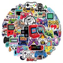 somoving 50 قطعة ملصقات وحدة تحكم الألعاب - ملصقات وحدة تحكم الألعاب الكرتونية الملونة، تجمع بين التصميم الرجعي والحديث، مع ملصقات DIY ذاتية اللصق، مناسبة لأجهزة الكمبيوتر المحمولة، ألواح التزلج، الدراجات النارية، الحقائب، إلخ، ديكور أدوات صغيرة شخصية - متعدد الألوان - مشاهدة 4