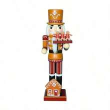 35cm Gingerbread Man Chef Calendar Nutcracker Soldier Christmas Decoration Figurine - Multi-color - View 9