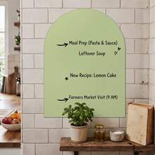 1pc Self-Adhesive Erasable Refrigerator Whiteboard Sticker, 40x30cm, Soft PET Material, Wipeable Clean, Color Coded, Weekly Meal Planner Board, Breakfast, Lunch, Dinner, Snack Menu Organizer Tracker, Kitchen Home Diet Planning Memo Board - D - View 4