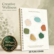 Creative Routine Workbook And Mindful Art Prompt Journal - Explore Artistic Choices With Observation, Color Mixing, Creative Challenges, And Personal Notes - For Curious Beginners And Hobby Artists - A5 - View 1