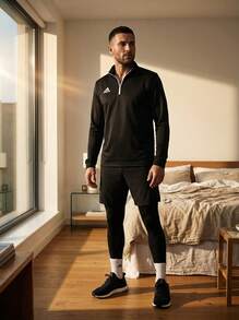 Adidas Men Sports Jackets Versatile Windproof Quick-Dry Commuting Hiking Casual H57544 - Black - View 2