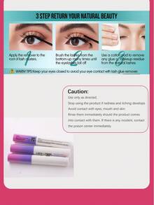 LUCK LTGIRL Penghapus Lem Bulu Mata 5ml, Penghapus Lem Bulu Mata Transparan, Ukuran Praktis untuk Perjalanan, Mudah dan Cepat Melepas Bulu Mata Palsu, Sempurna untuk Semua Acara. - Clear - View 3