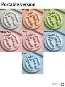 1pc 360° Massage Roller Round Leg Slimming Clip For Muscle Relaxation, Waist/Leg/Arm/Hip Massage - Multicolor - View 11