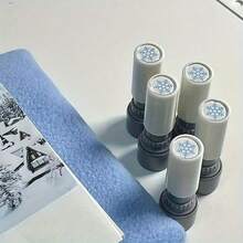 1pc Christmas Snowflake Stamp - Diary Stamp, Scrapbooking, Embossing, Scrapbook Stamp, Creative Seasonal Stamp, Suitable For Handicrafts, Teacher Encouragement Stamp, Suitable For Diary, Envelope, Note Stamp, Plastic Material - Snowflake Stamp - View 11