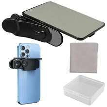 New Phone Camera Mirror Reflection Clip Phone Back Photo Clamp Attachment Tools Selfie Reflection Mirror Kit For Recording - As Shown - View 4