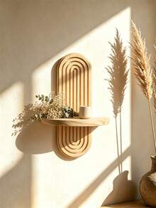 2pcs Bohemian Style Wooden Wall Frame Rainbow Arch Wooden Floating Shelf Multi-Functional Storage Rack Easy To Install Suitable For All Seasons Home Decor Mid-Century Modern Rainbow Decoration - Suitable For Bedroom, Living Room, Hallway, Room, Kitchen, Office, Farmhouse And Other Room Decor, Garden Decor, Wedding Decor, Home Decor, Halloween, Christmas, Autumn Home Decor, 1pc - Multicolor - View 21