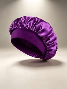 1/2/3pcs Luxury Silk Satin Sleep Cap, Solid Color, Elastic Hair Protection Cap, Lightweight And Comfortable, Suitable For All-Night Wear, Hair Care And Shower, Fits Scalp, For Women - Multicolor - View 14