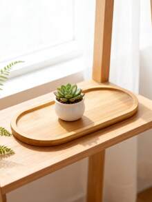 2pcs Oval Trays, Small Storage Trays, Candle Multi-Purpose Decorative Trays, Succulents, Cosmetics, Desktop Organizer - Multicolor - View 5