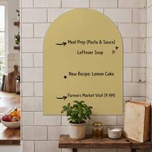 1pc Self-Adhesive Erasable Whiteboard Sticker, 40x30cm, Soft PET Material, Wipeable Clean, Color Coded, Weekly Meal Plan Board, Breakfast, Lunch, Dinner, Snack Menu Organizer Tracker, Kitchen Home Diet Planning Memo Board - A - View 4