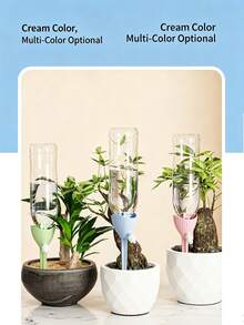 Adjustable Automatic Plant Watering Drip Stake, Self-Watering Watering Device For Potted Plants With Valve Speed Control, Indoor/Outdoor Flower Pot Seepage Irrigator, Gardening Travel Plant Irrigation Tool, Multi-Color Automatic Watering Drip Stake - Multicolor - View 4