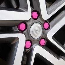 20PCS 19mm Pink Silicone Wheel Bolt Caps, Car Nut Covers, Dustproof And Rustproof, Decorative And Practical Wheel Modification Accessories - Wheel Bolt Covers - View 5