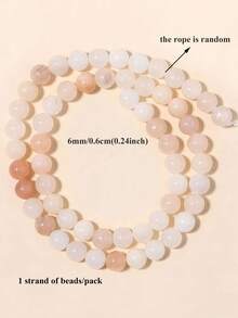 1 Strand Natural Pink Aventurine Round Beads, Loose Beads For Jewelry Making DIY Bracelet Accessories, 4/6/8mm - Multicolor - View 10