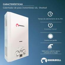 SHORBULL Instantaneous Water Heater 12 Liters White - US A Type Plug(110-127V) - View 7