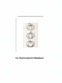 1pc Frameless Neutral Fall Modern Pumpkin Thanksgiving Cozy Wall Art Canvas Poster For Living Room Bedroom Dorm Gift - Frameless - View 12