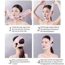 Facial Shaping Bandage V-Shaped Face Lifting Mask, Nose Bridge Lift, Double Chin Improvement, Day And Night Lifting And Firming - Multicolor - View 4