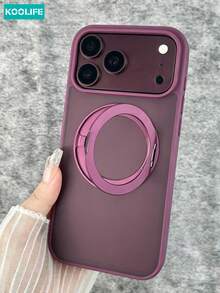 Koolife 1件裝 Apple 17Pro 360°旋轉磁吸手機殼，2.5mm背板，PC+TPU材質，精準孔位保護，親膚磨砂防滑防汗，鏡頭加高保護，適用iPhone18pro/18pro Max/17ProMax/Apple 17/Apple 17Pro/Apple 17Air，相容iPhone13/13pro/13promax/14/14pro/14promax/15/15plus/15pro/15promax/16/16plus/16pro/16promax/16e - 櫻桃紅 - 查看 8