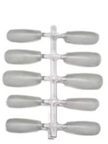 Soft Gel Nail Tips, Matte Full Coverage Press-On Nails, Almond, Square, Coffin Shape, French Style Fake Nails, Thin Base Thick Tip - Clear - View 6
