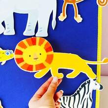 hoojojo 14Pcs Felt Storytelling Set, A Taste Of The Moon Storybook Theme, Classroom Interactive Props, Role-Playing Toy, Teaching Supplies, Early Learning Educational Toy, Back-To-School Essential - Multicolor - View 5