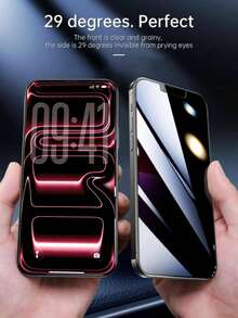 5pcs Privacy Protection Full Screen Tempered Glass Protector Protect Compatible With Iphone Silk Screen Anti Peeping Full Screen Phone Protective Film Compatible With IPhone17/17Air/17Pro/17ProMax/15/15Plus/15Pro/15Promax/14/14Pro/14ProMax/14Plus/13/13Pro/13ProMax/12/12Pro/12ProMax/11/11ProMax/11Pro/X/XS/XSMAX/18 PRO/18 PRO MAX - Black - View 4