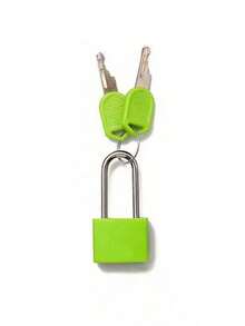 Metal Small Padlock With 2 Keys, Small Combination Lock, No Assembly Required, Waterproof, Luggage Lock With Keys, Small Luggage Padlock, Metal Key Padlock, Suitable For Luggage, Pencil Case, Backpack, Travel Accessories, School Locker, Sports Locker, Fence, Toolbox, Suitable For Graduation, Back To School, Teacher's Day Gift - Multicolor - View 9