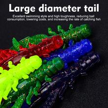 PRO BEROS PROBEROS 15PCS Fishing Lures Crayfish Shrimp 8.9cm/8g Soft Baits Artifical Bait Bass Perch Fishing Baits - Multicolor - View 3