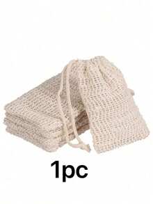 1/2/3pcs Reusable Exfoliating Soap Bags, Jute Drawstring Soap Bags, Easy To Lather And Dry, Remove Dirt And Dead Skin, Ideal Tool For Body Cleansing, Perfect For Bathroom Accessories And Home Bathroom Decor, Especially Suitable For Summer Use. - Multicolor - View 9