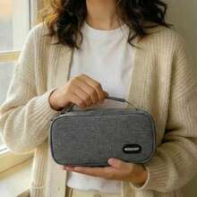 1pc Portable Mini Insulated Cooler Bag, Thickened Cold Storage Lunch Bag, Handheld Mini Tote Bag For Work - Multicolor - View 9